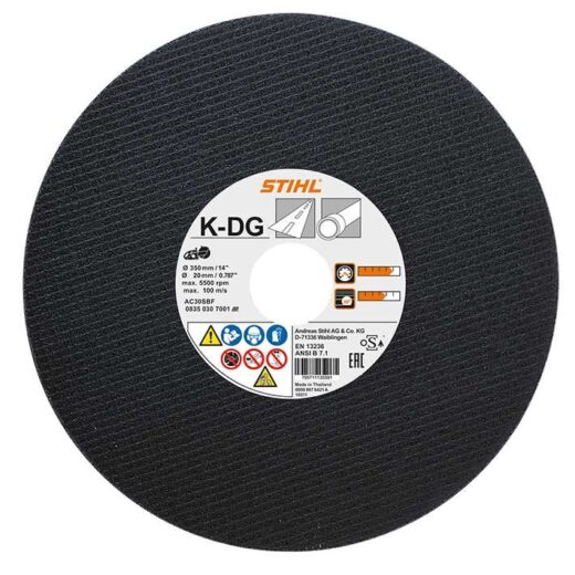 STIHL K-DG KUNSTHARS DOORSLIJPSCHIJF VOOR ASFALT/DUCTIEL GIETIJZER