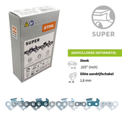 STIHL ZAAGKETTING SUPER | .325″ | 32-45 CM | 1,6 MM