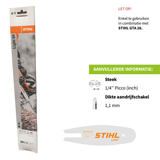 STIHL ZAAGBLAD LIGHT | 1/4″ P | 10 CM | 1,1 MM