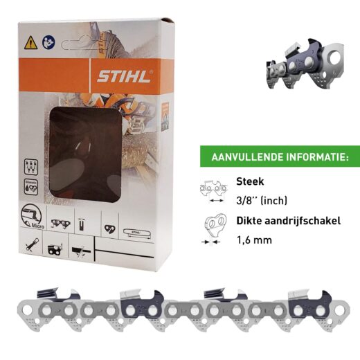 STIHL ZAAGKETTING RAPID HEXA | 3/8” | 40-71 CM | 1,6 MM