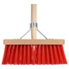 TALEN TOOLS BEZEM KUNSTSTOF ROOD INCL. STEEL 28 CM