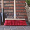 TALEN TOOLS BEZEM KUNSTSTOF ROOD INCL. STEEL 28 CM