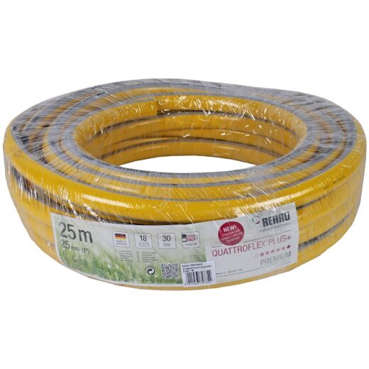 TALEN TOOLS GETRICOTEERDE GELE SLANG 1”, 25 MTR., HIGH TWIST RESISTANT