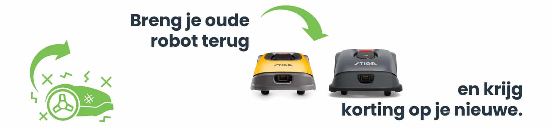 Ruil je oude robot in voor een nieuwe Stiga robotmaaier