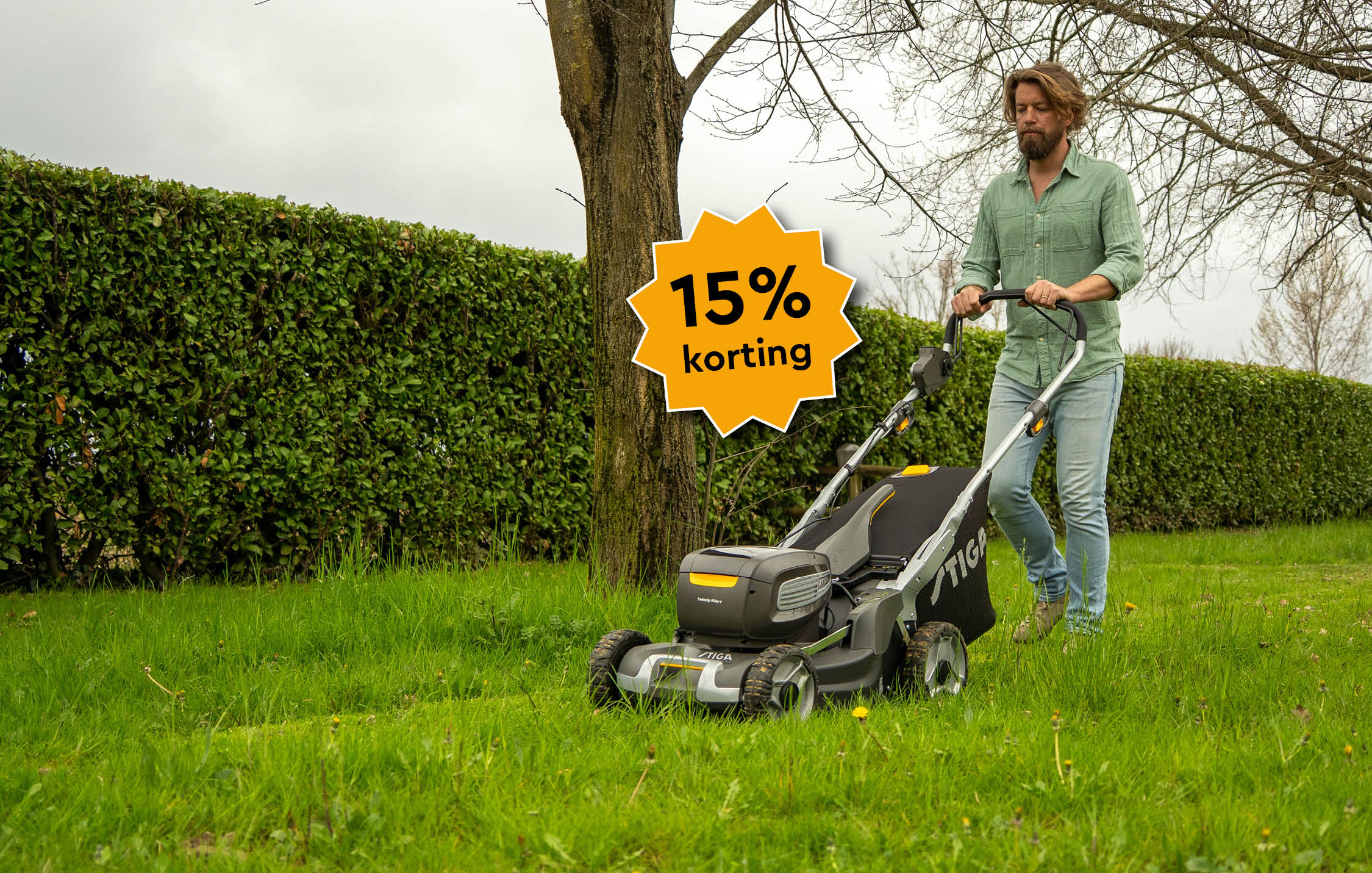Najaarsactie: 15% korting op alle Stiga loopmaaiers