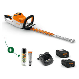 STIHL HSA 100 HEGGENSCHAAR COMBISET MET 2x AP 20.0 ACCU EN AL 101 LADER