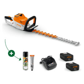 STIHL HSA 100 HEGGENSCHAAR COMBISET MET 2x AP 30.0 ACCU EN AL 101 LADER