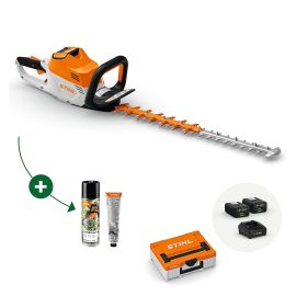 STIHL HSA 100 HEGGENSCHAAR COMBISET MET POWERBOX ALLPRO MET 2X AP 200.0 P ACCU EN AL 301.1 SNELLADER